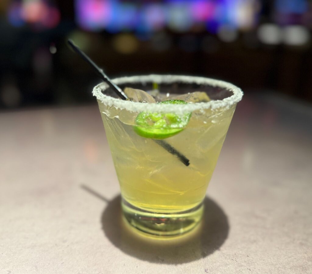 Green tea margarita at Luk Fu inside Live! Casino & Hotel Louisiana