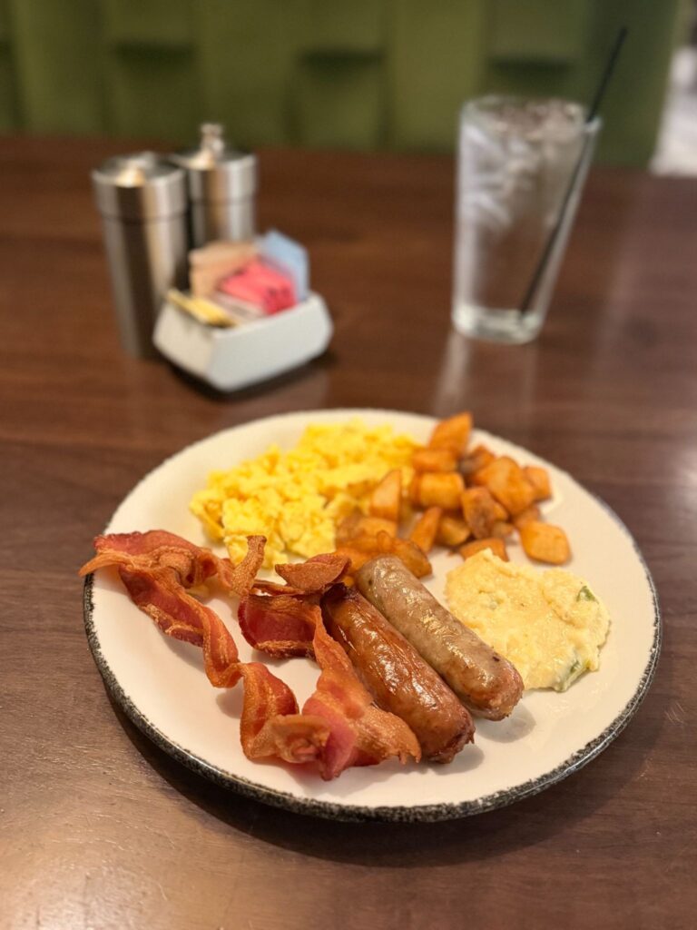 Classic American Breakfast at Ridotto Grand Cafe’s buffet inside Live! Casino & Hotel Louisiana