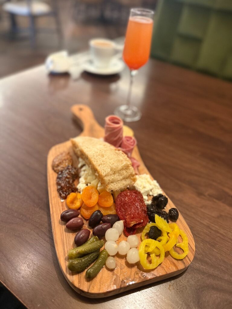Antipasti Italian meats & cheeses, olives, artichokes at Ridotto Grand Cafe inside Live! Casino & Hotel Louisiana